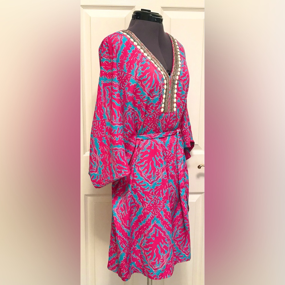 Lilly Pulitzer Wilda Dress Snorkel Blue Reef Madness - Picture 7 of 16